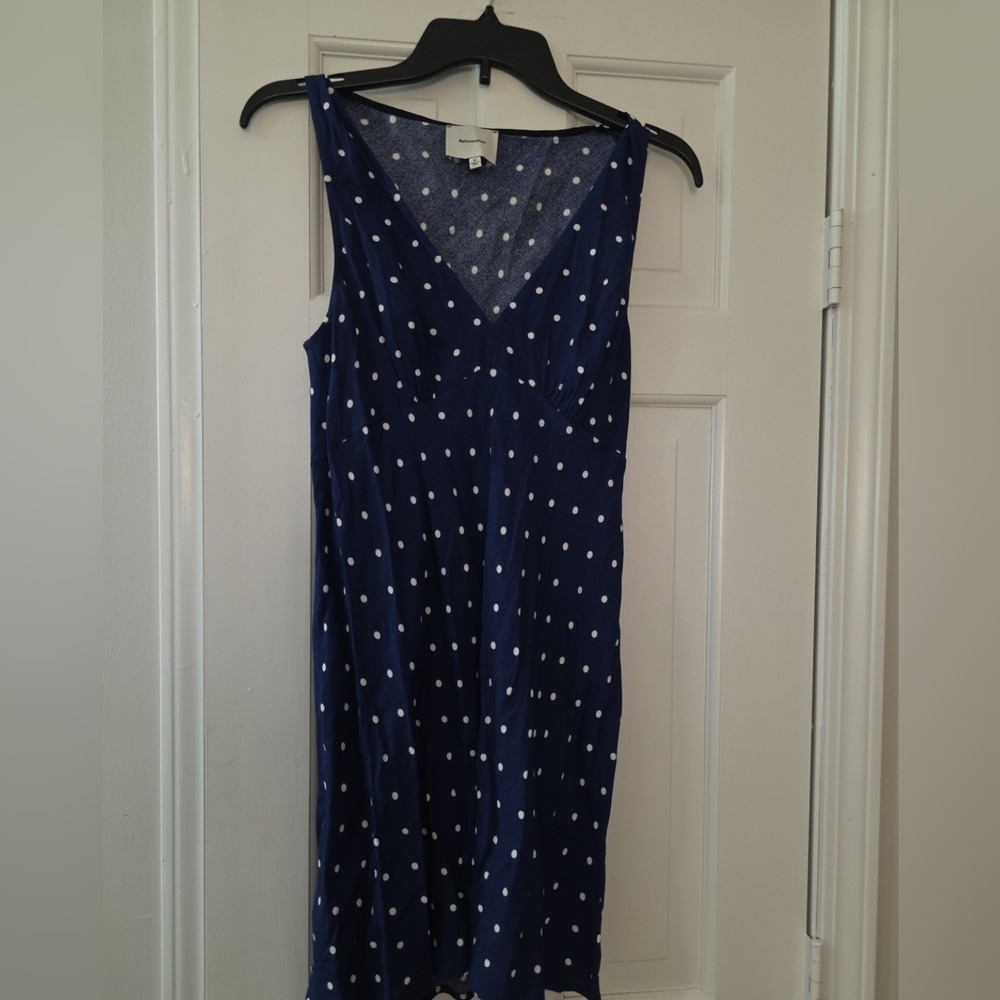 Reformation Calix Polka Dot Mini Dress M - Picture 5 of 8